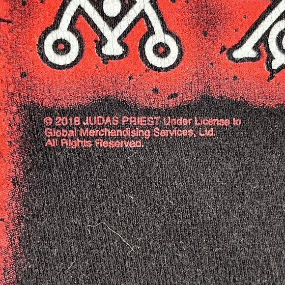 Judas Priest Firepower 2018 100% Cotton Mens Black Tour T-Shirt Sz XL - Picture 5 of 6